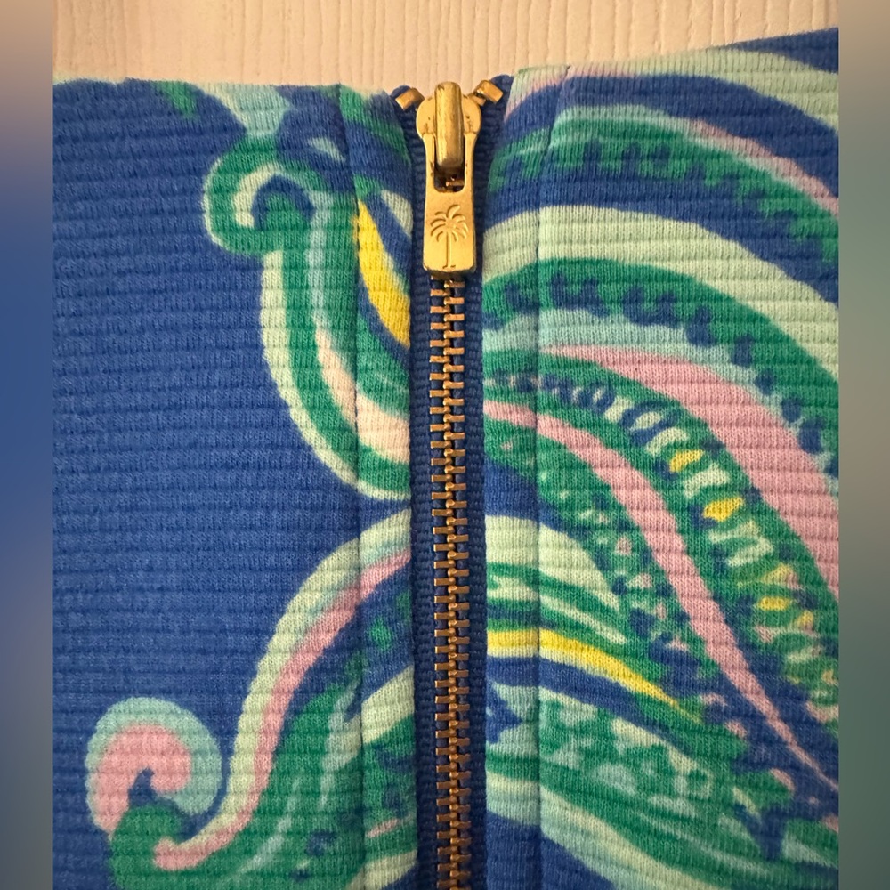 Lilly Pulitzer Layton Blue Crush Shift Dress, She Got Sole Size XL, NWT - Picture 3 of 12